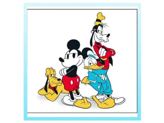 Mickey, Donald Duck, Goofy and Pluto