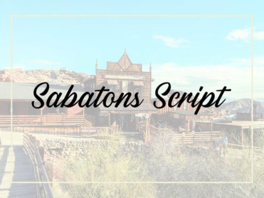 Sabatons – Vintage Font Duo