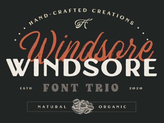 Windsore – Hand-Crafted Font Trio
