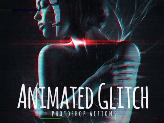 Animated Glitch Photoshop Actions